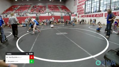 140 lbs Consolation - Mavrick VanSyckle, Bridge Creek Youth Wrestling vs Tyler Bryson, Division Bell Wrestling