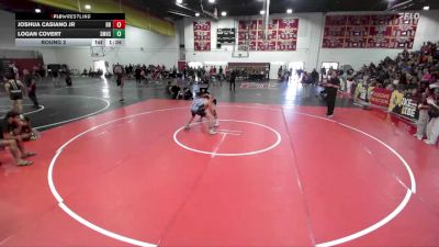 150 lbs Round 2 - Joshua Casiano Jr, Riverside Rascals vs Logan Covert, San Marcos High School