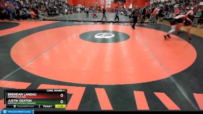 152 lbs Cons. Round 3 - Justin Deaton, Hoffman Estates (CONANT) vs Brendan Landau, EDWARDVILLE (HS)