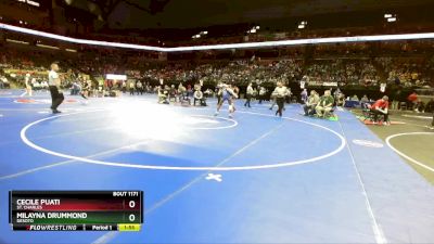 100 Class 1 lbs Quarterfinal - Cecile Puati, St. Charles vs Milayna Drummond, DeSoto