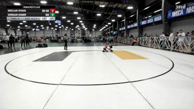 52 lbs Rr Rnd 2 - Declan Stahl, Buffalo Valley Wrestling Club EL Blue vs Jordan Kiger, Indiana Outlaws Red