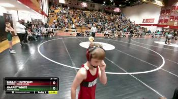 70 lbs Quarterfinal - Collin Thompson, Riverton Middle School vs Garret White, Thermopolis