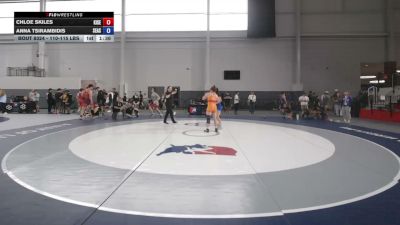 110-115 lbs 1st Place Match - Chloe Skiles, King Select vs Anna Tsirambidis, Seasons