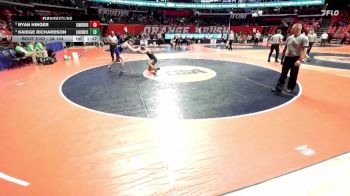 3A 144 lbs Quarterfinal - Ryan Hinger, Orland Park (Sandburg) vs Kaidge Richardson, Frankfort (Lincoln-Way East)