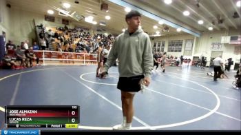 152 lbs Champ. Round 2 - Lucas Reza, Servite vs Jose Almazan, Westminster