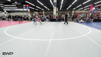 75 lbs Rr Rnd 2 - Georgia Barron, Spartan Mat Club vs Sadie Stephenson, NXT Level Wrestling Academy