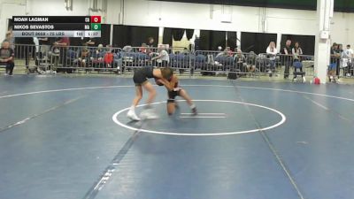 75 lbs Quarterfinal - Noah Lagman, CA vs Nikos Sevastos, MA