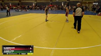 84 lbs Quarterfinals (8 Team) - KJ Beermann, Wabasso vs Zaiden Lyon, Holdingford