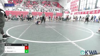 61 lbs Rr Rnd 2 - Carson Beams, Mustang Bronco Wrestling Club vs Korey Maxwell, Choctaw Ironman Youth Wrestling