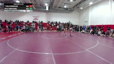 105 lbs Champ. Round 2 - Lola Gonzales, Chatfield vs Nyla Dreyfuss, Columbine