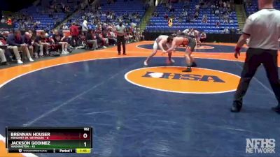 182 lbs Quarterfinals (8 Team) - Jackson Godinez, Washington vs Brennan Houser, Mahomet (M.-Seymour)