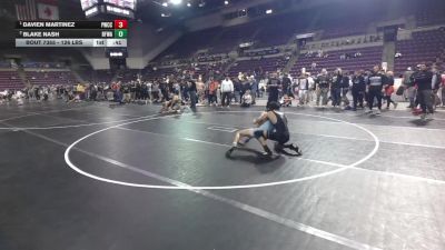 126 lbs 1st Place Match - Davien Martinez, Pomona Wrestling Club Colorado vs Blake Nash, Black Fox Wrestling Academy