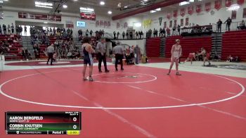 150 lbs Cons. Round 1 - Aaron Bergfeld, North Scott JV vs Corbin Knutsen, Northeast Community