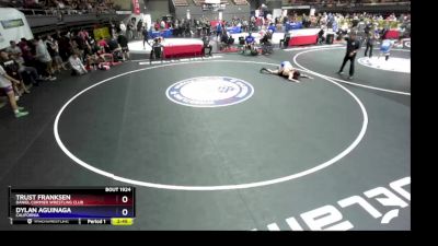 132 lbs Champ. Round 1 - Trust Franksen, Daniel Cormier Wrestling Club vs Dylan Aguinaga, California