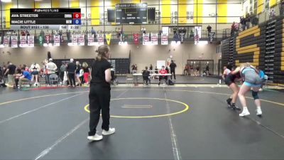 130 lbs Champ. Round 5 - Ava Streeter, Sebolt Women Wrestling Academy vs Macie Little, Moyer Elite Wrestling