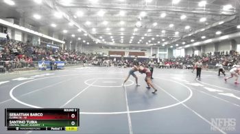 138 lbs Round 3 (3 Team) - Santino Tubia, Central Valley Academy vs Sebastian Barco, Clarke HS