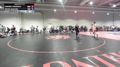 65 lbs Champ. Round 1 - Forrest Craddock, Basement Brawlers Wrestling Club vs Mateo Sanchez, Community Youth Center - Concord Campus Wrestling