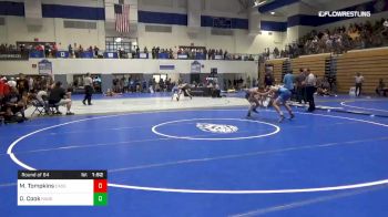 106 lbs Round Of 64 - Montgomery Tompkins, Cass High School vs Dustin Cook, Ragsdale High School