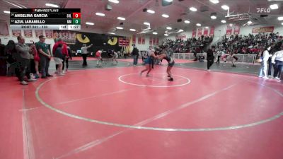 130 lbs Champ. Round 2 - Azul Jaramillo, Murrieta Mesa vs Angelina Garcia, Sultana