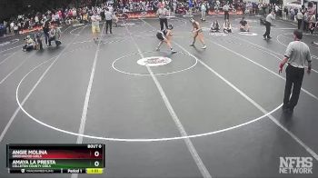 Girls 126 lbs Cons. Round 4 - Angie Molina, Greenwood Girls vs Amaya La Presta, Colleton County Girls