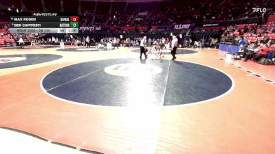 2A 144 lbs Champ. Round 1 - Max Rosen, Chicago (DePaul College Prep) vs Ben Capitosti, Mattoon
