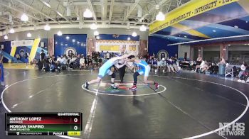 165 White Quarterfinal - Anthony Lopez, Braddock vs Morgan Shapiro, Miami Palmetto