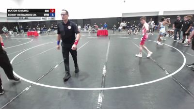 120 lbs Jaxton Kimling, Team Michigan - Red vs Bobby Hernandez Jr., Team Wyoming White