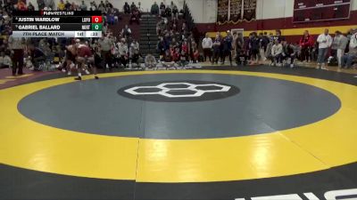 157 lbs 7th Place Match - Gabriel Ballard, Northampton vs Justin Wardlow, Lockport