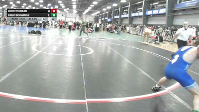 126 lbs Consi Of 32 #1 - John Winkler, VA vs Erek Schwinge, NJ