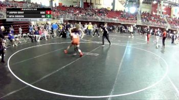 120 lbs Cons. Round 4 - Mya Sibson, Blair Wrestling Club vs Aspen Gray, Millard South Wrestling Club