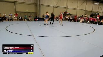 155 lbs Placement Matches (8 Team) - Makenna Howell, Oklahoma Blue vs Jacey Kuntz, Texas Blue