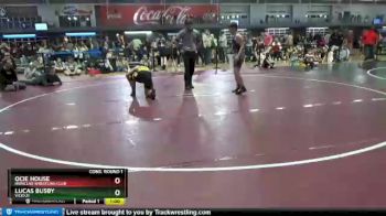 130 lbs Cons. Round 1 - Lucas Busby, Vicious vs Ocie House, Ironclad Wrestling Club