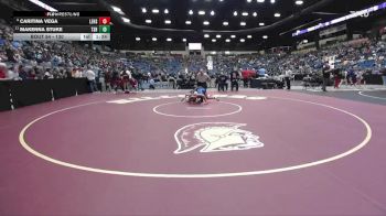 130 lbs Champ. Round 1 - Makenna Stuke, Topeka-Seaman Hs vs Caritina Vega, Leavenworth HS