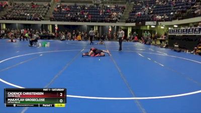 105 lbs Round 4 - Cadence Christensen, Moyer Elite vs Makaylah Groseclose, LITTLE FALLS