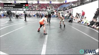 43-46 lbs Quarterfinal - Paul Velazquez, Lexington Wrestling Club vs Griffin Gille, Husky Wrestling Club