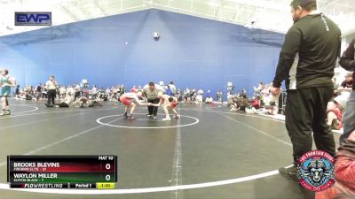 80 lbs Semis (4 Team) - Brooks Blevins, Firebird Elite vs Waylon Miller, Slyfox Black