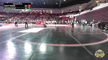 138 lbs Quarterfinals (8 Team) - Bailey Hunter, DUNCAN vs Brayden Mixay, CARL ALBERT