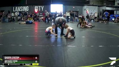 70 lbs Round 3 (4 Team) - Damon Coston, Belding Black Knights vs Bryson Cook, Mat Psychos