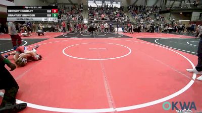 76 lbs Semifinal - Bentley Hughart, Raw Wrestling Club vs Brantley Brunger, Raw Wrestling Club