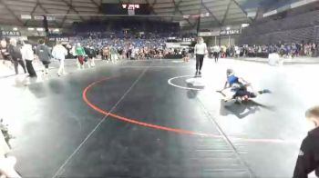 77 lbs Cons. Round 2 - Riley Luckenbill, Unattached vs Wade Bruhn, Mat Demon Wrestling Club