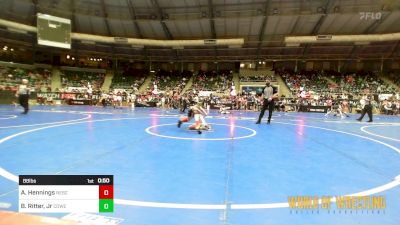 88 lbs Consi Of 32 #2 - August Hennings, Nebraska Boyz vs Barry Ritter, Jr, Coweta Tiger Wrestling