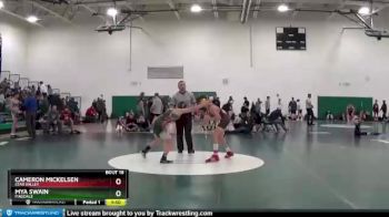 120 lbs Champ. Round 1 - Mya Swain, Pinedale vs Cameron Mickelsen, Star Valley