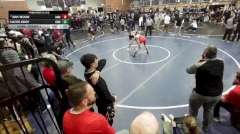 126 lbs Cons. Round 4 - Zak Wood, Sandpoint vs Cacee Gray, Cheney