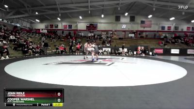 157 lbs Cons. Round 7 - John Ridle, Central Missouri vs Cooper Warshel, Pitt-Johnstown