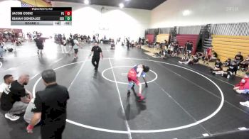 97-106 lbs Round 2 - Jacob Cosic, Peterson Grapplers vs Isaiah Gonzalez, So Cal Hammers