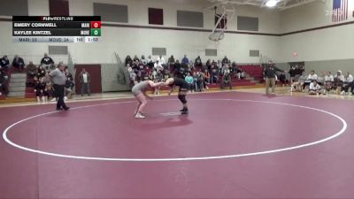 155 lbs Round 1 (3 Team) - Emery Cornwell, Marion vs Kaylee Kintzel, Mount Vernon