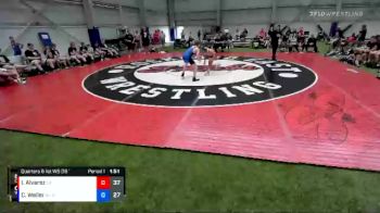 126 lbs Quarters & 1st Wb (16 Team) - Isaiah Alvarez, California vs Colton Weiler, Wisconsin Blue