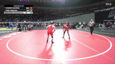 6A Boys 157 lbs Champ. Round 1 - Conner Walters, McMinnville Boys vs Toby Percival, Oregon City Boys