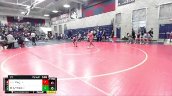 120 lbs Cons. Round 7 - Julian King, Liberty vs Damian Arreola, Granite Hills