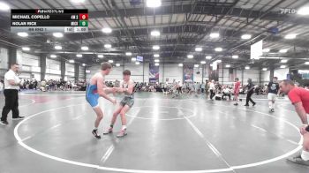 120 lbs Rr Rnd 1 - Michael Copello, 4M Strength vs Nolan Rice, Micky's Maniacs Blue